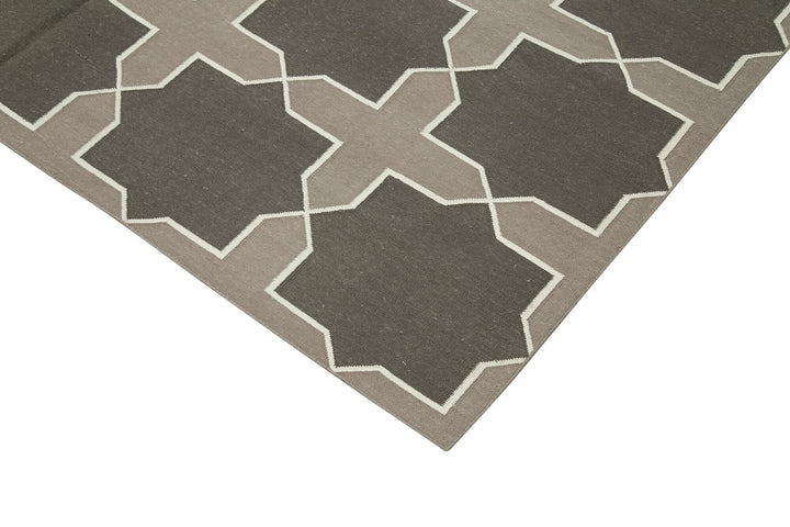 6x9 Brown Dhurrie Rug - 32435