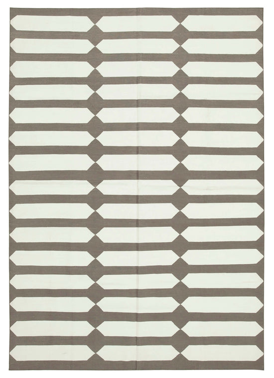 6x9 Brown Dhurrie Rug - 32438