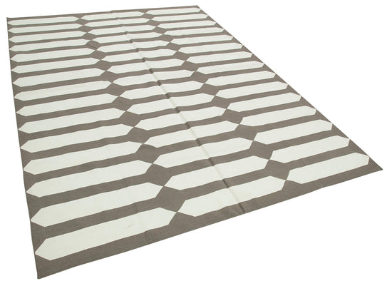 6x9 Brown Dhurrie Rug - 32438