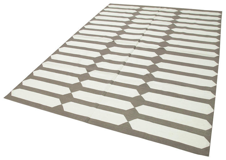 6x9 Brown Dhurrie Rug - 32438