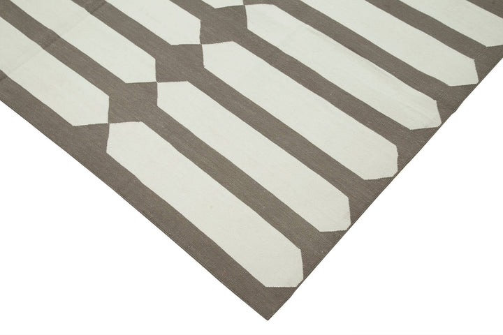 6x9 Brown Dhurrie Rug - 32438