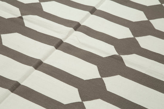 6x9 Brown Dhurrie Rug - 32438