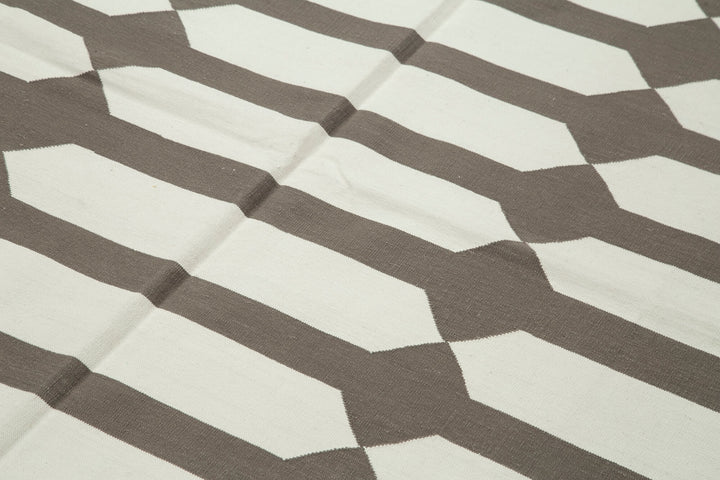 6x9 Brown Dhurrie Rug - 32438