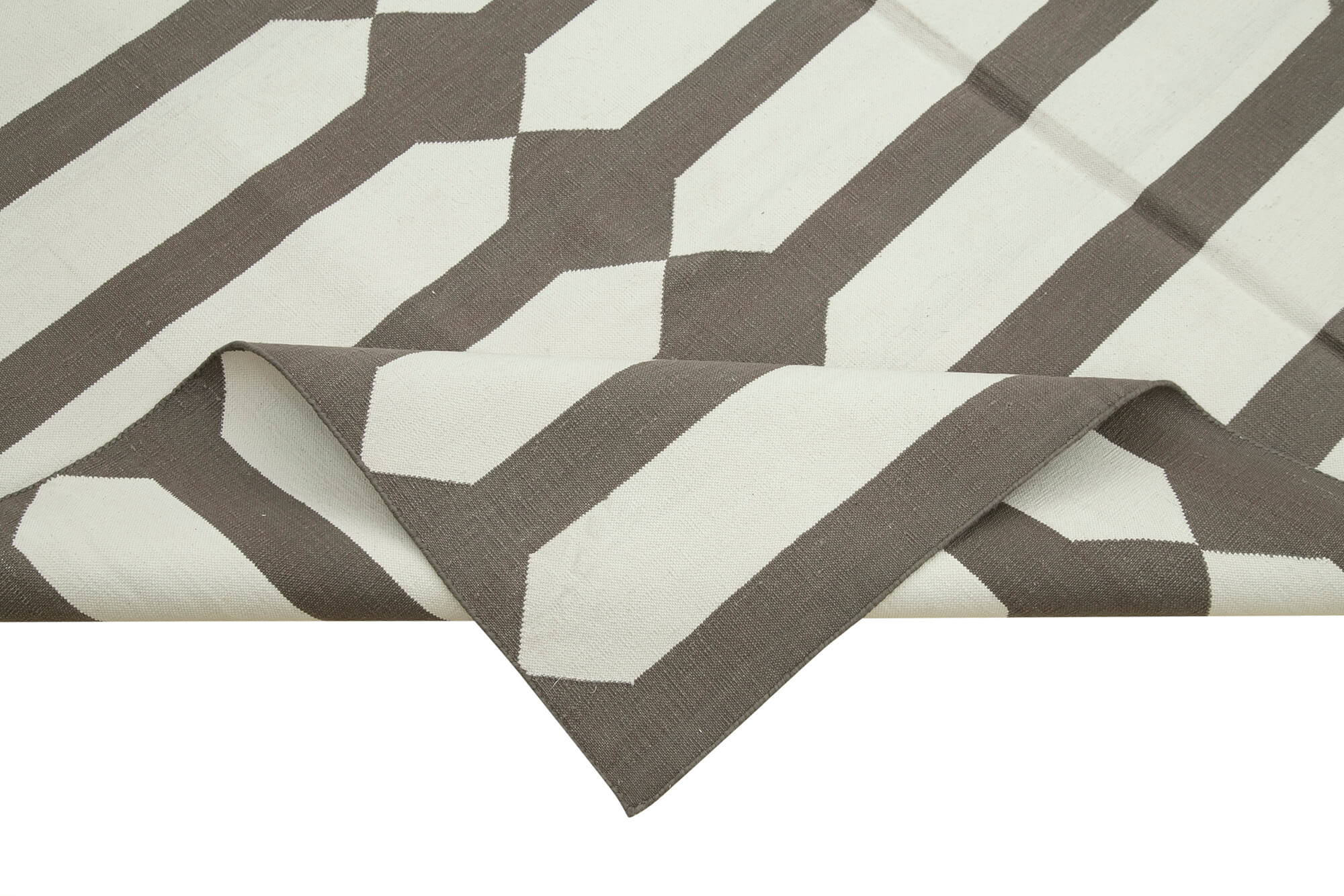 6x9 Brown Dhurrie Rug - 32438