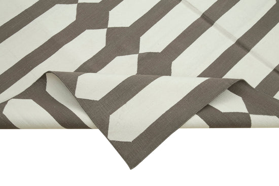 6x9 Brown Dhurrie Rug - 32438