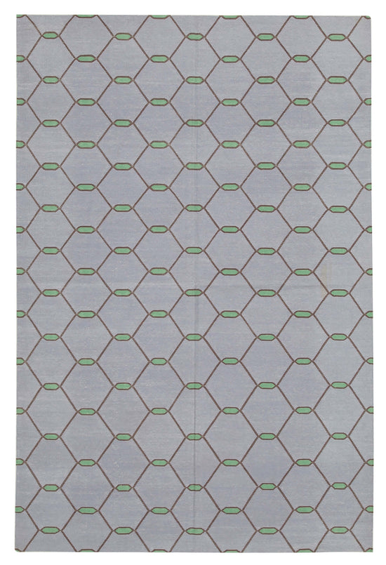 5x8 Purple Dhurrie Rug - 32440