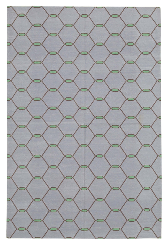 5x8 Purple Dhurrie Rug - 32440