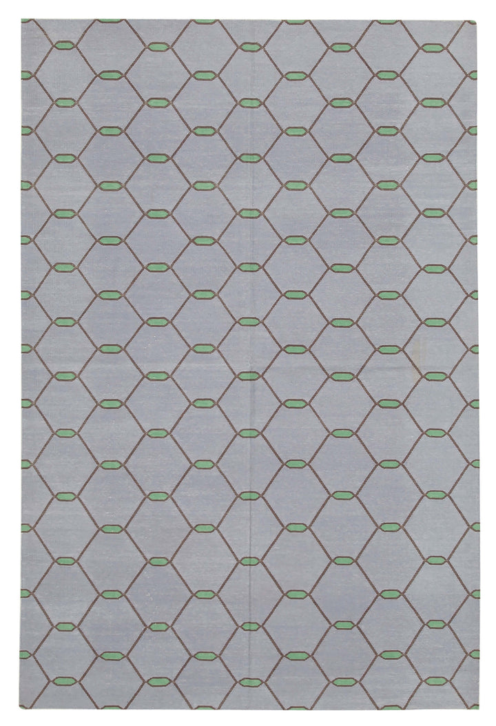 5x8 Purple Dhurrie Rug - 32440