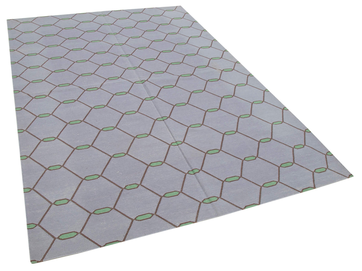 5x8 Purple Dhurrie Rug - 32440