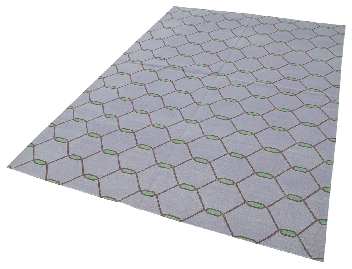 5x8 Purple Dhurrie Rug - 32440