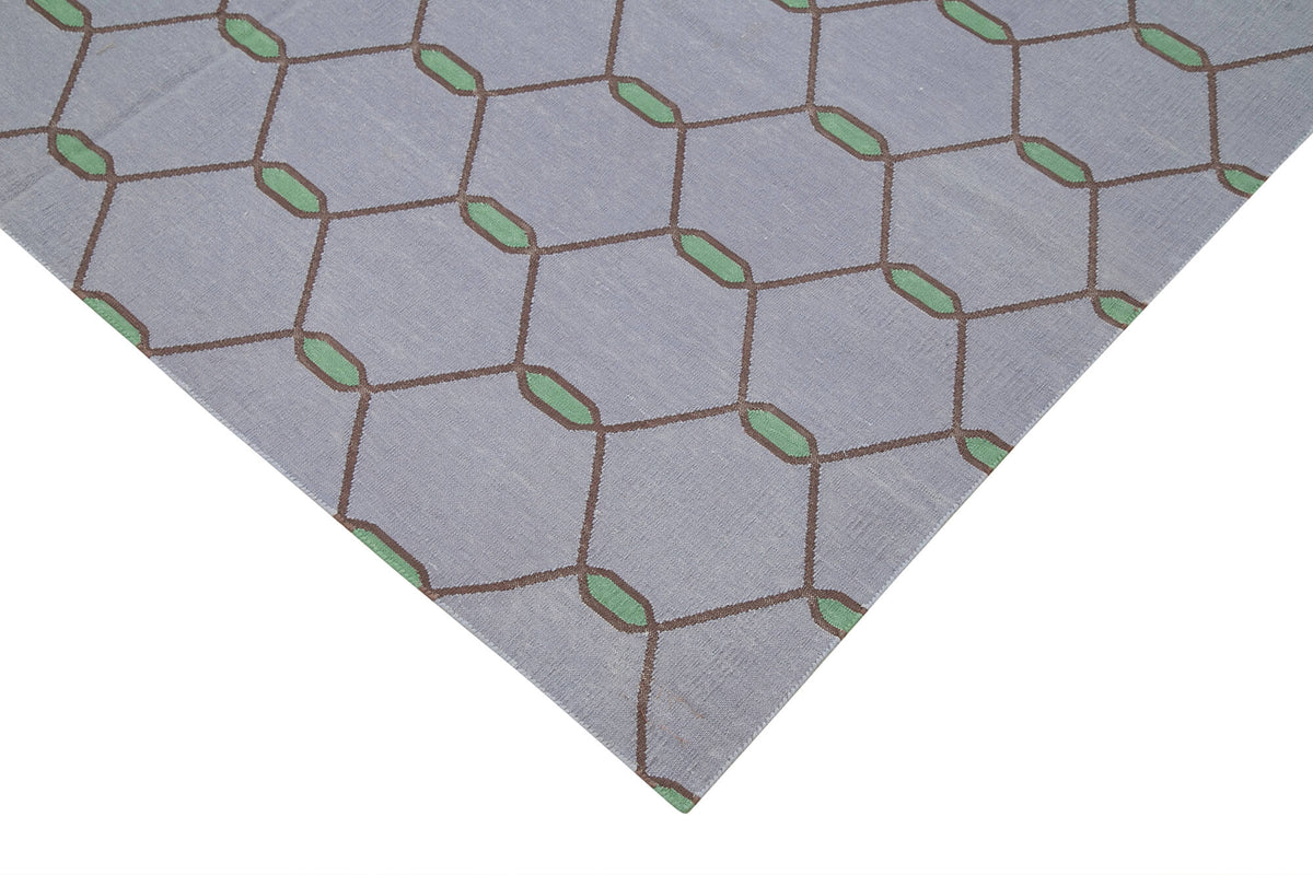 5x8 Purple Dhurrie Rug - 32440