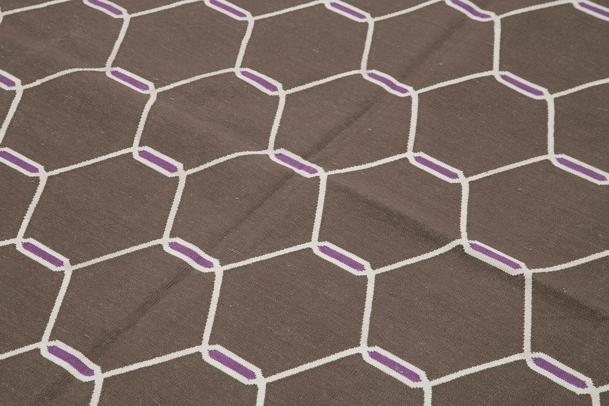 6x9 Brown Dhurrie Rug - 32441