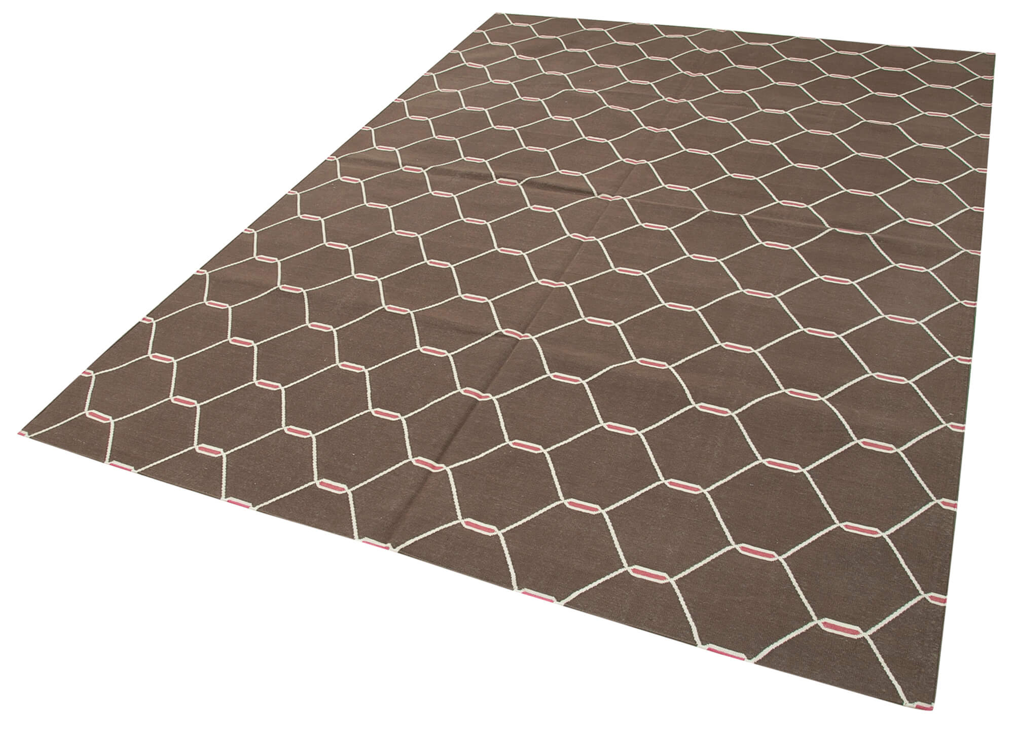 6x9 Brown Dhurrie Rug - 32443
