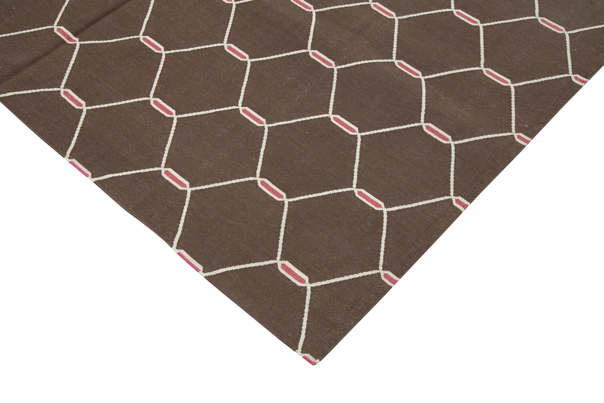 6x9 Brown Dhurrie Rug - 32443