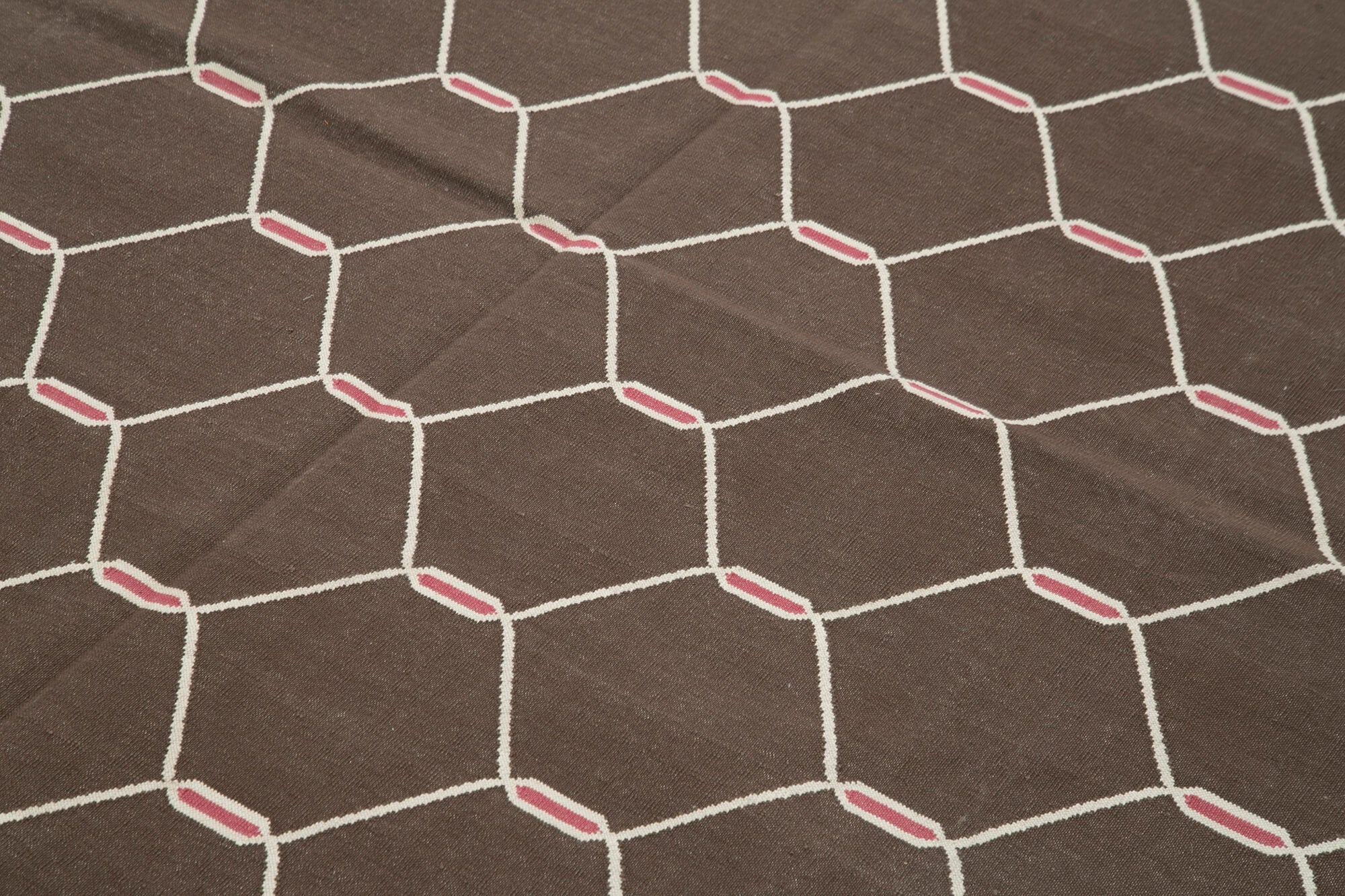 6x9 Brown Dhurrie Rug - 32443