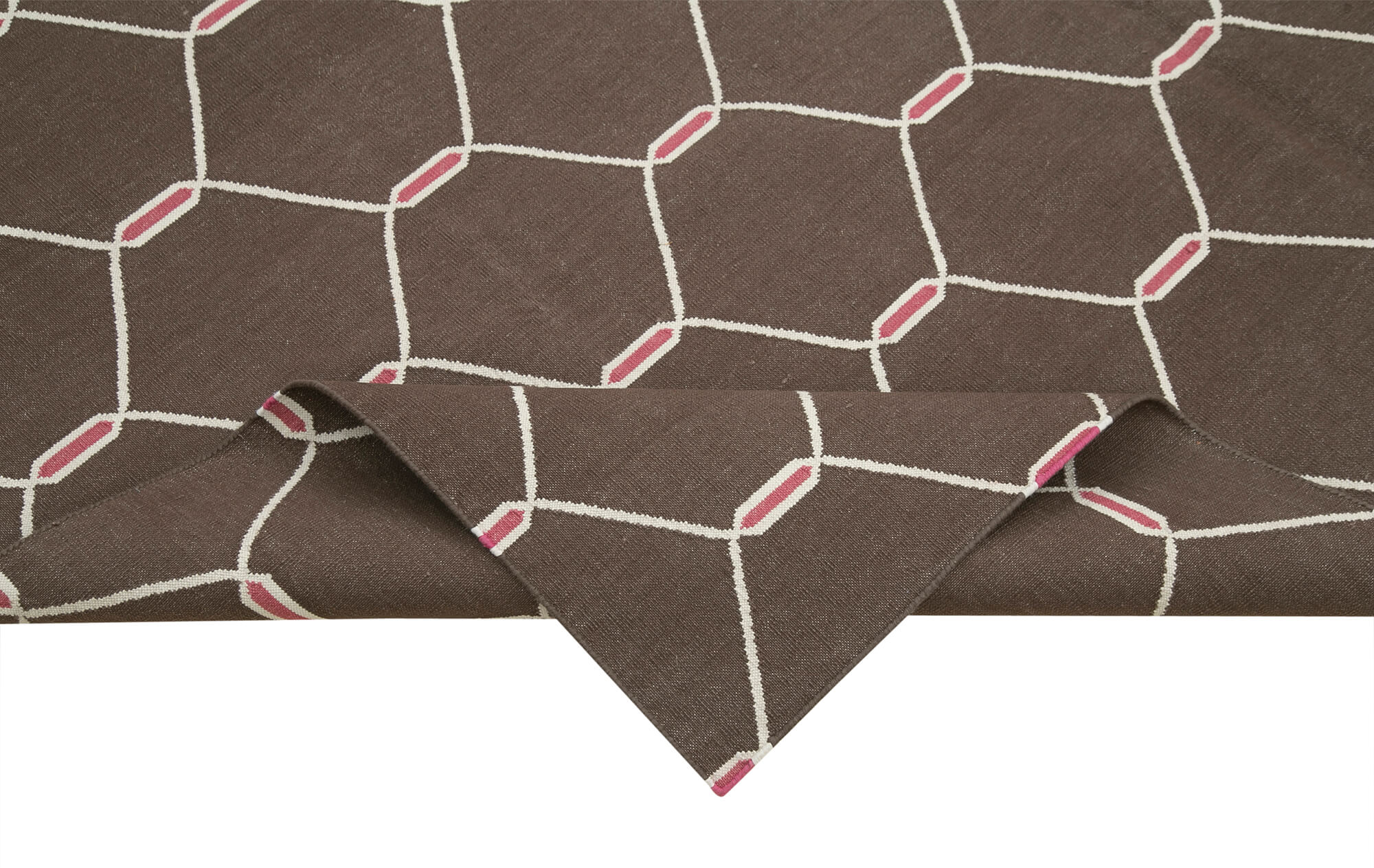 6x9 Brown Dhurrie Rug - 32443