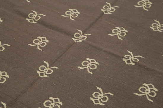 6x9 Brown Dhurrie Rug - 32446