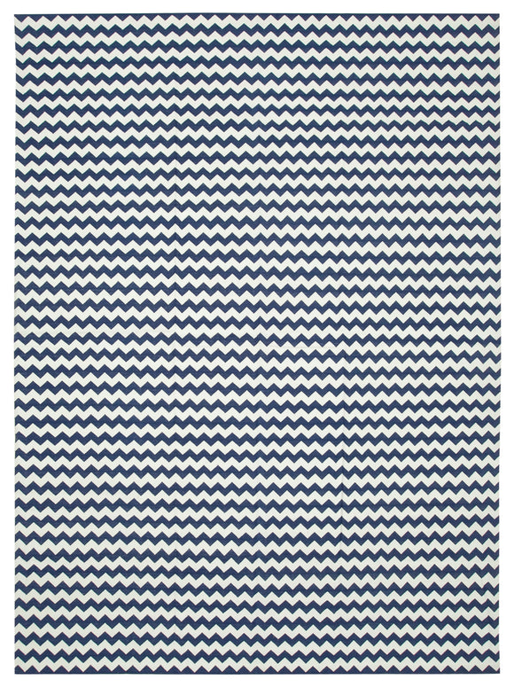 10x14 Blue Dhurrie Rug - 32447