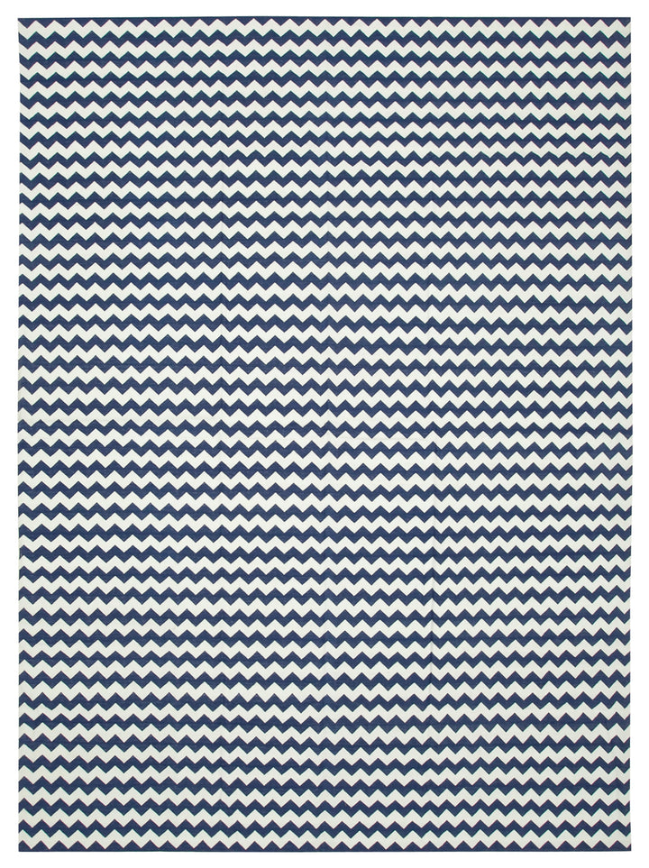 10x14 Blue Dhurrie Rug - 32447