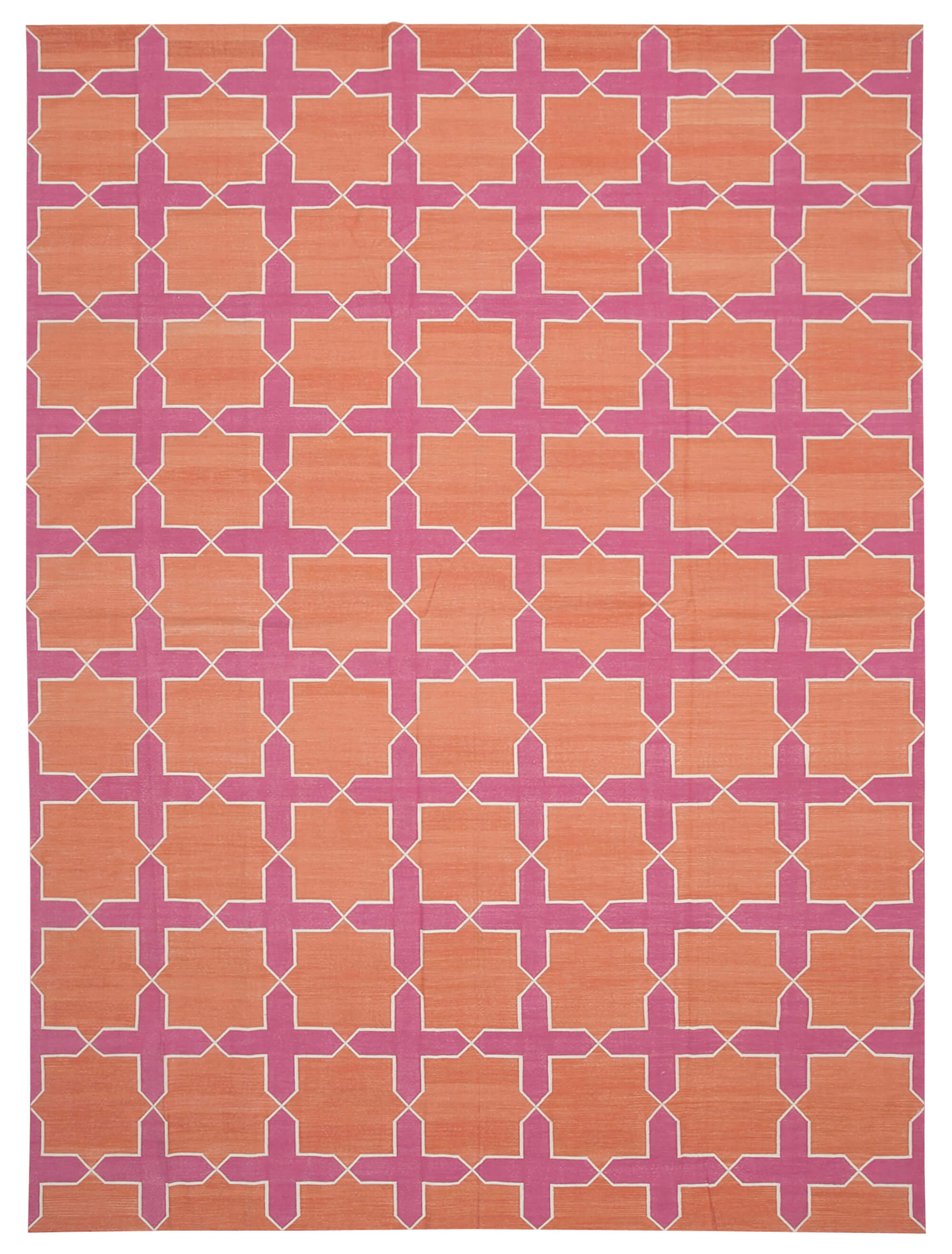 10x14 Pink Dhurrie Rug - 32448