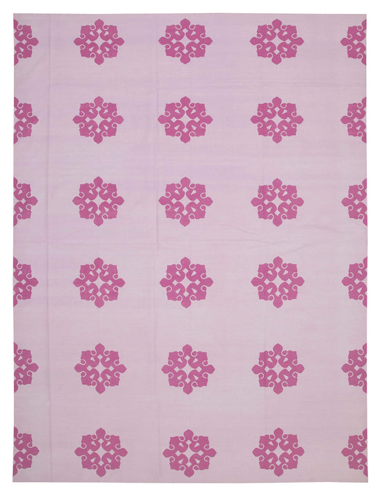 10x14 Pink Dhurrie Rug - 32453