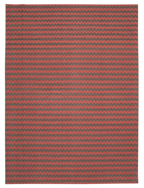 10x14 Brown Dhurrie Rug - 32454