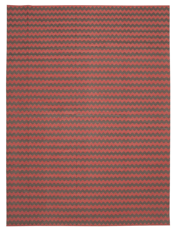 10x14 Brown Dhurrie Rug - 32454