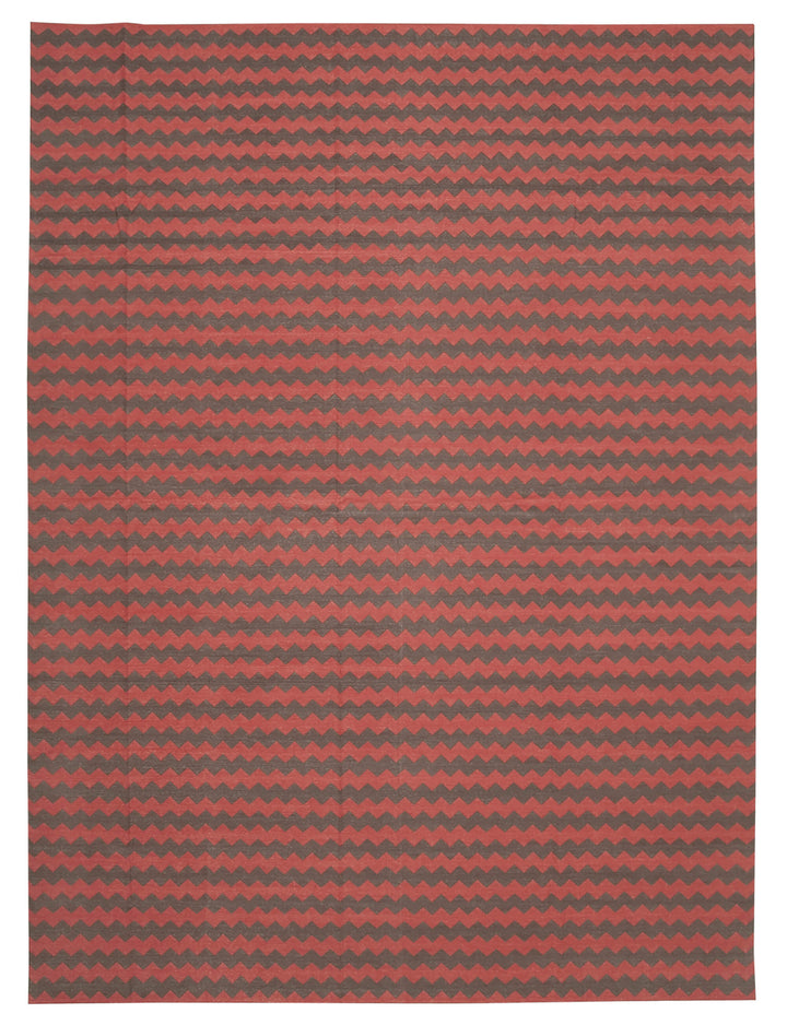 10x14 Brown Dhurrie Rug - 32454