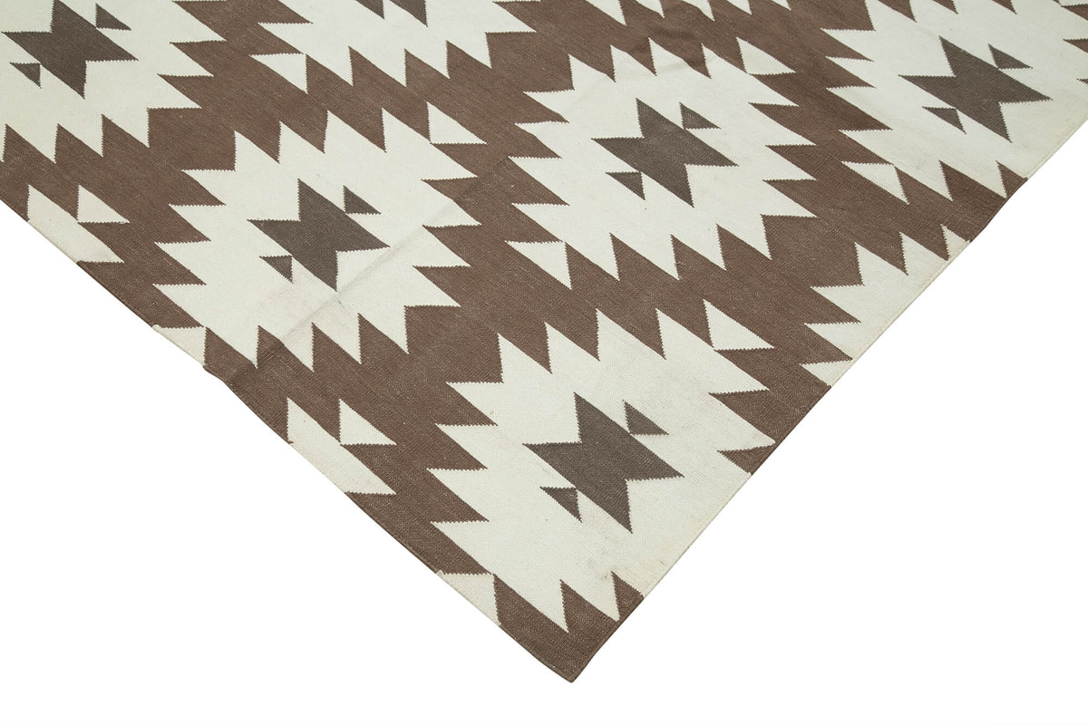 10x14 Brown Dhurrie Rug - 32455