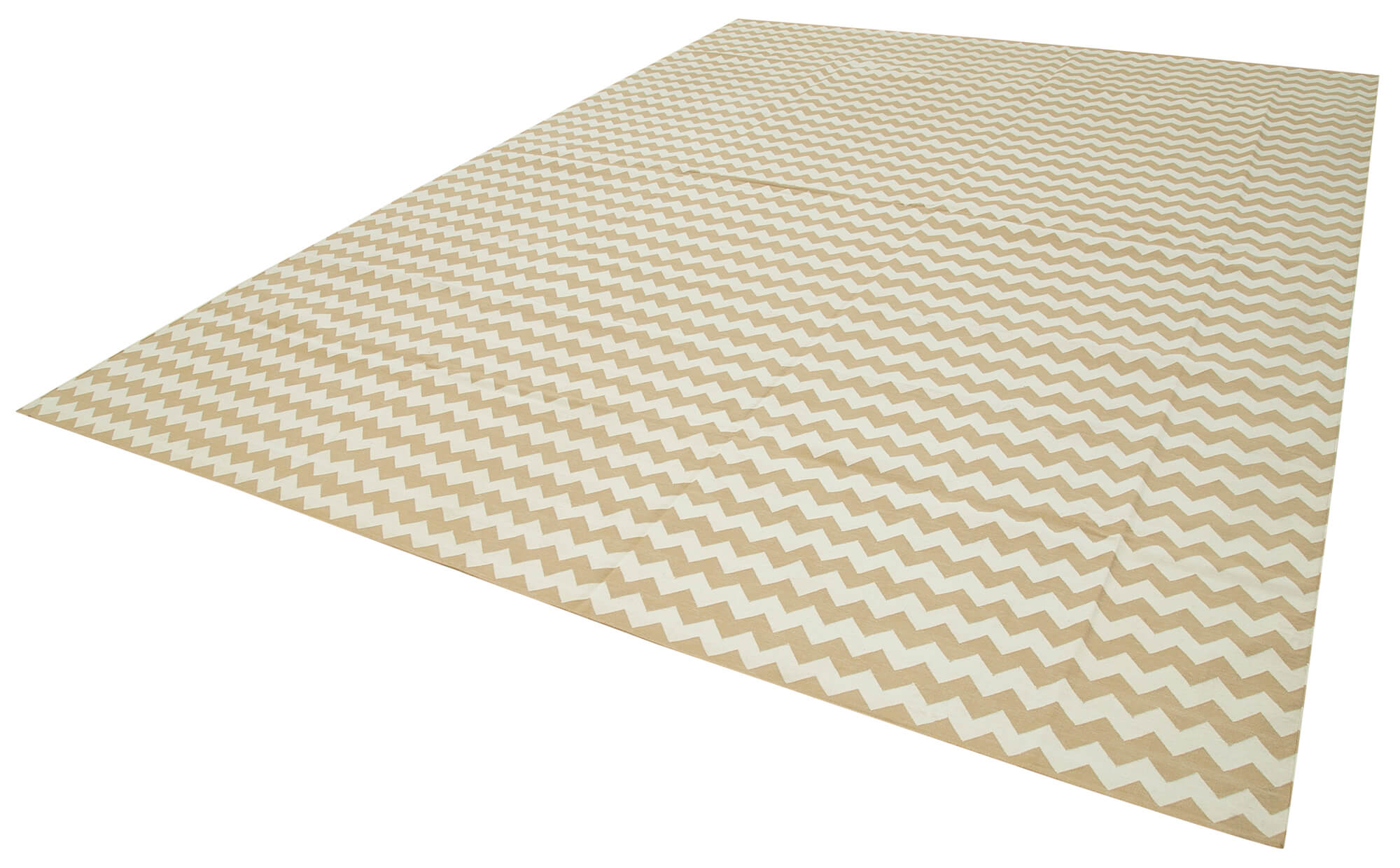 10x14 Beige Dhurrie Rug - 32458