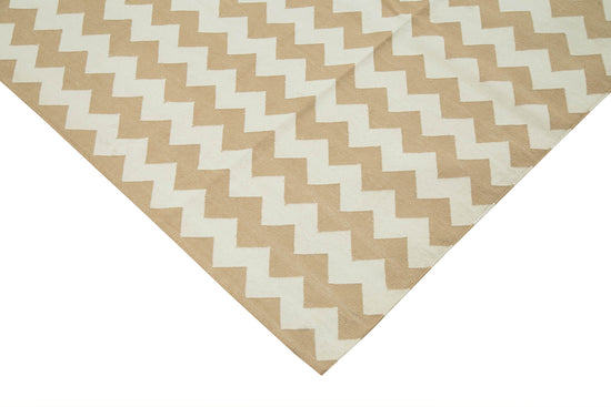 10x14 Beige Dhurrie Rug - 32458