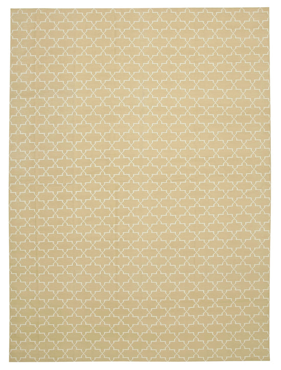 10x14 Beige Dhurrie Rug - 32461