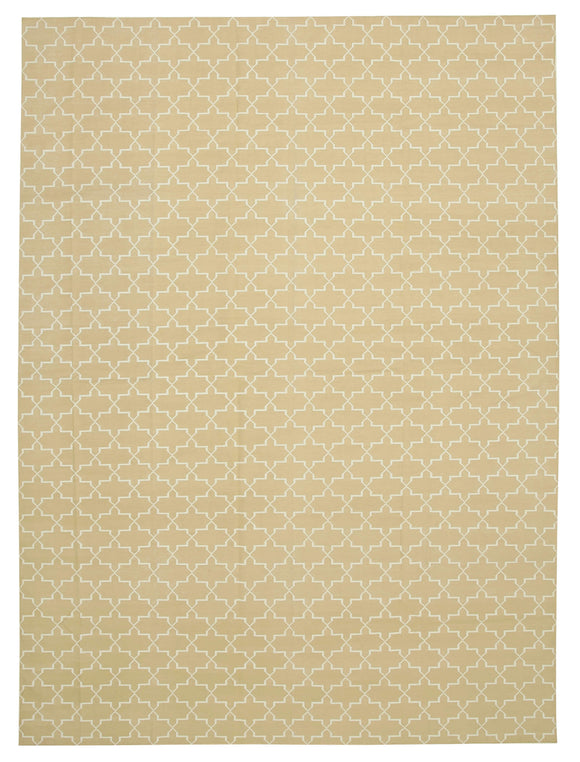 10x14 Beige Dhurrie Rug - 32461