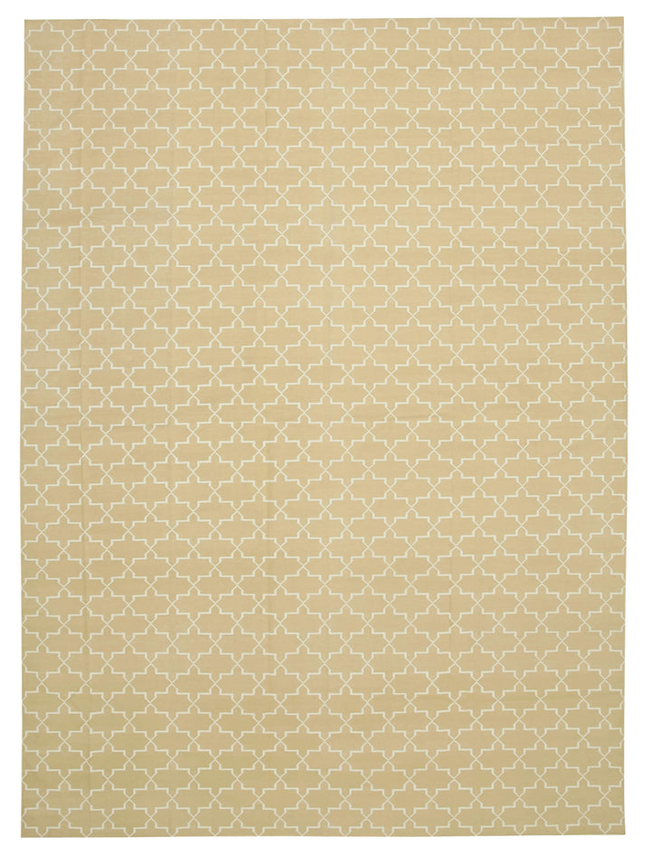 10x14 Beige Dhurrie Rug - 32461
