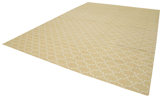 10x14 Beige Dhurrie Rug - 32461