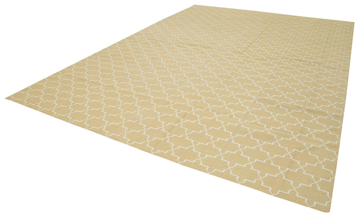 10x14 Beige Dhurrie Rug - 32461