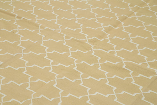 10x14 Beige Dhurrie Rug - 32461