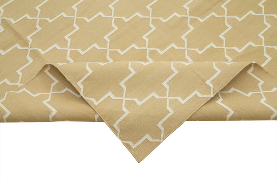 10x14 Beige Dhurrie Rug - 32461