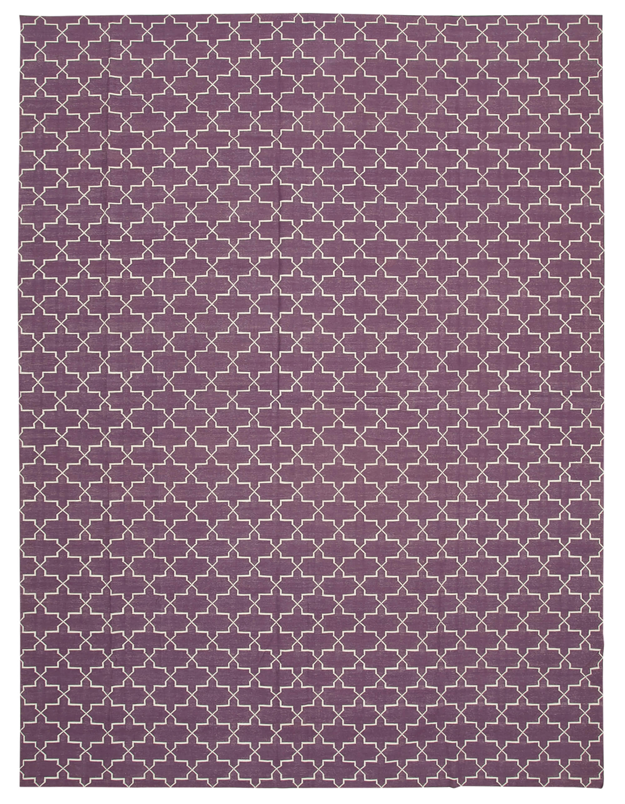 10x14 Purple Dhurrie Rug - 32463