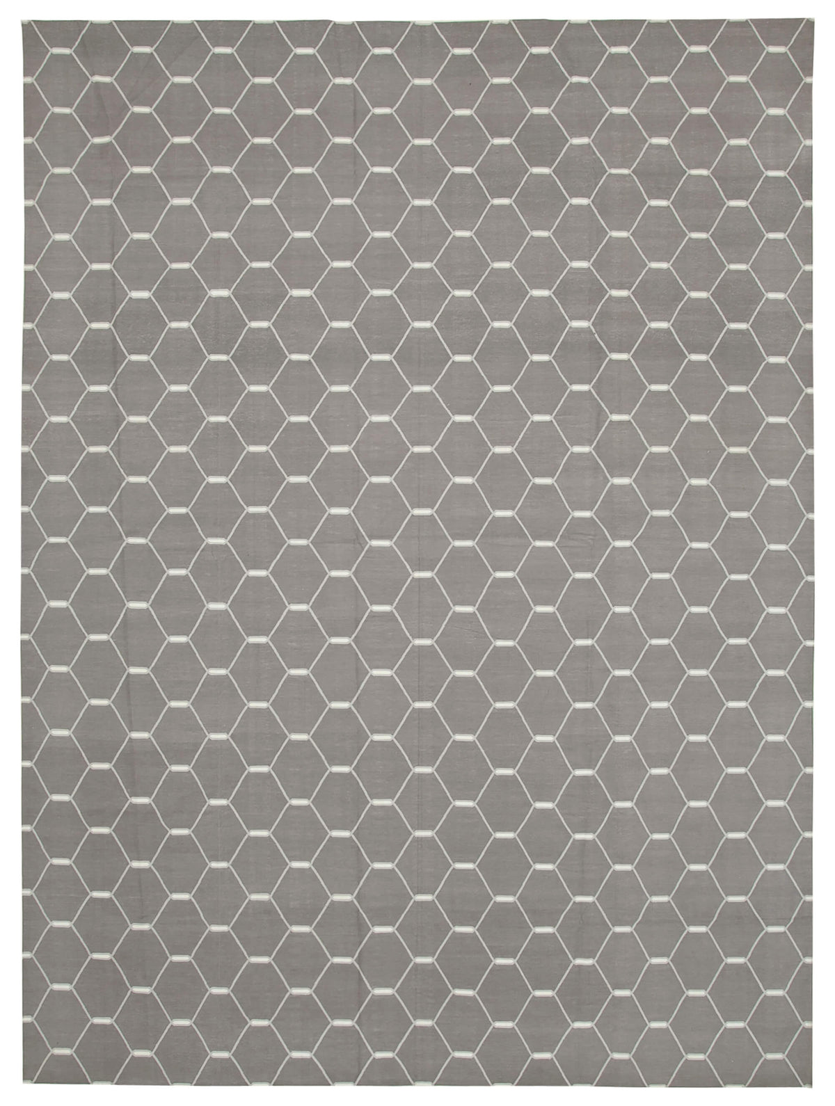 10x14 Grey Dhurrie Rug - 32466