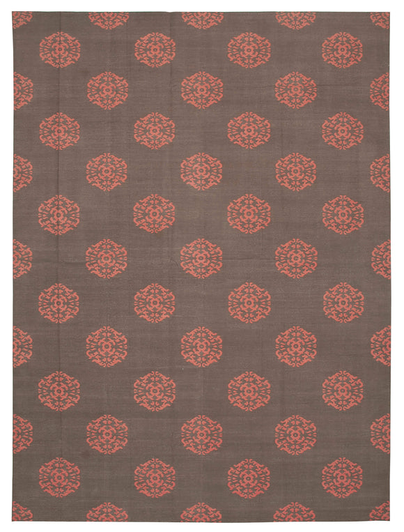 10x14 Brown Dhurrie Rug - 32469