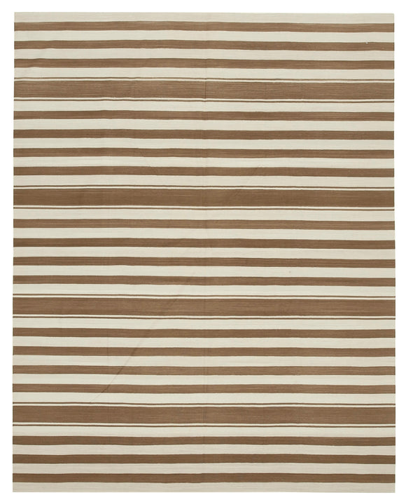 8x10 Brown Dhurrie Rug - 32478