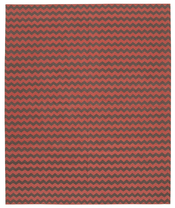 8x10 Brown Dhurrie Rug - 32482