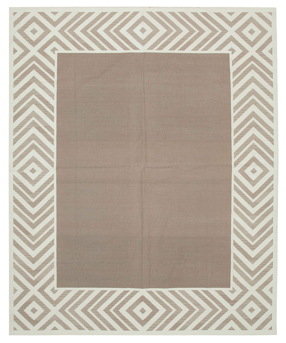 8x10 Brown Dhurrie Rug - 32485