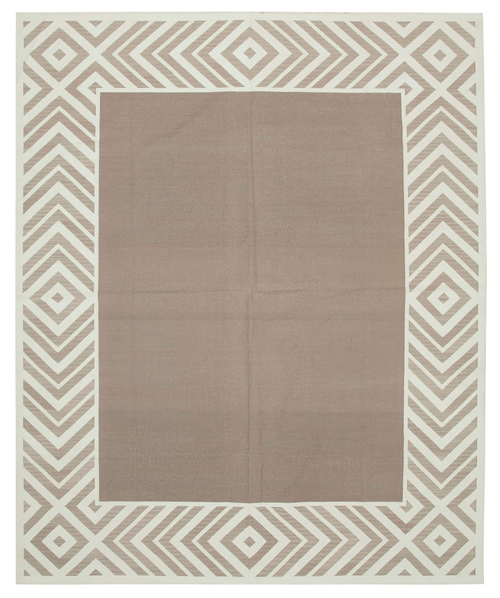 8x10 Brown Dhurrie Rug - 32485