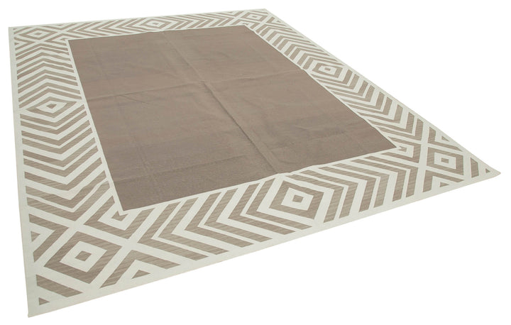8x10 Brown Dhurrie Rug - 32485