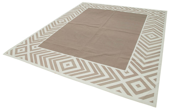 8x10 Brown Dhurrie Rug - 32485