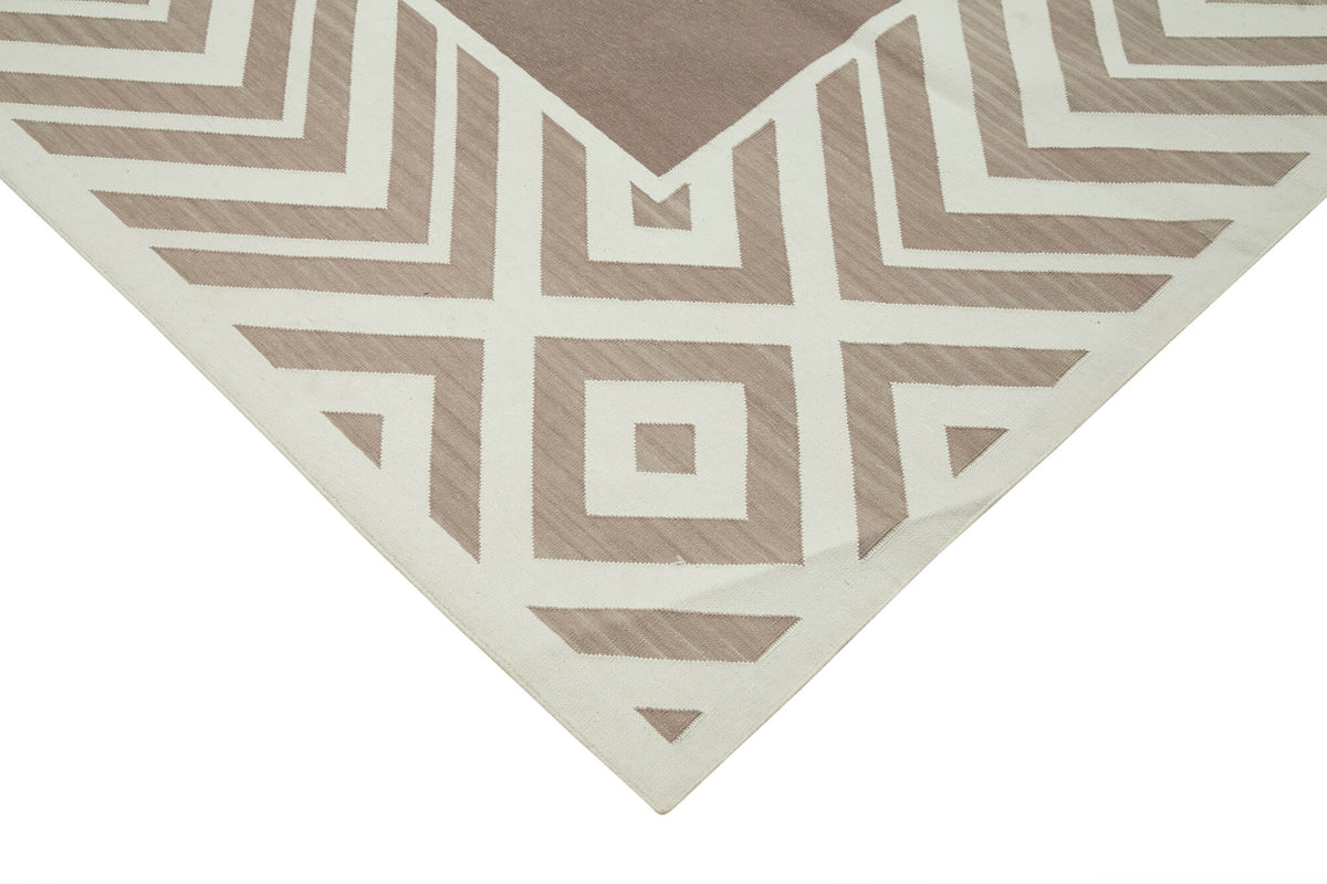 8x10 Brown Dhurrie Rug - 32485
