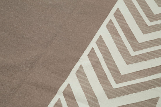 8x10 Brown Dhurrie Rug - 32485