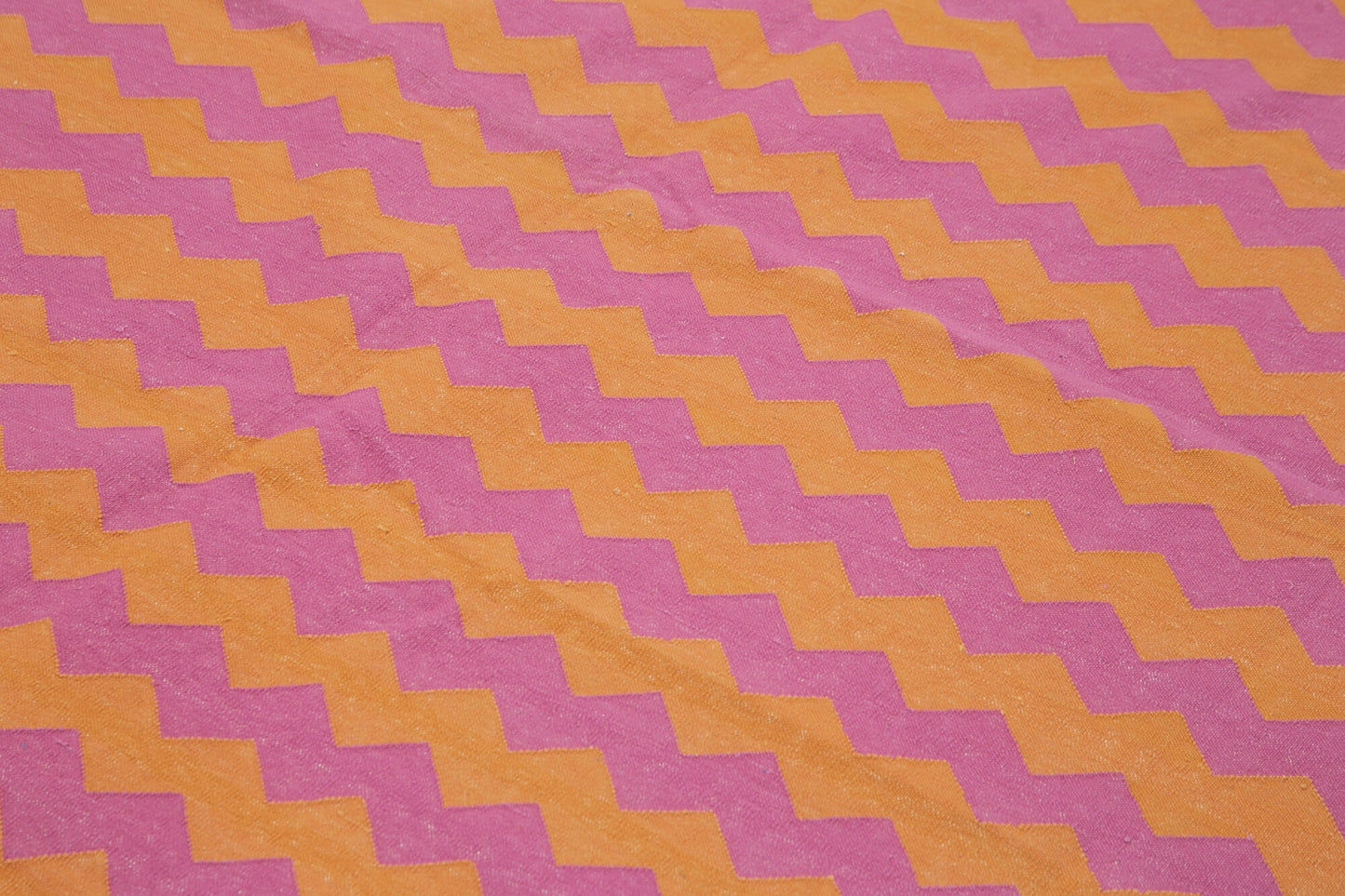 8x10 Orange Dhurrie Rug - 32489